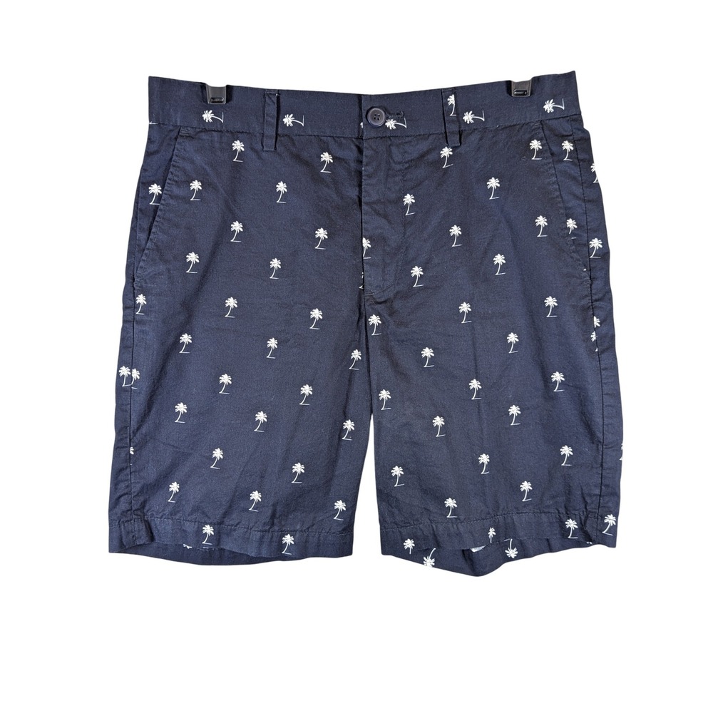 H&M Palm Tree Print Shorts Casual Summer Beach Vacation Shorts‎ 33 (Fits 32)